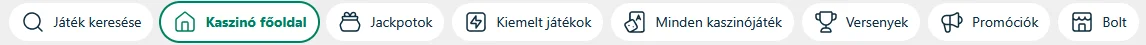 Játékkategóriák a BoaBet betting platform kaszinó részlegében áttekinthető bontásban