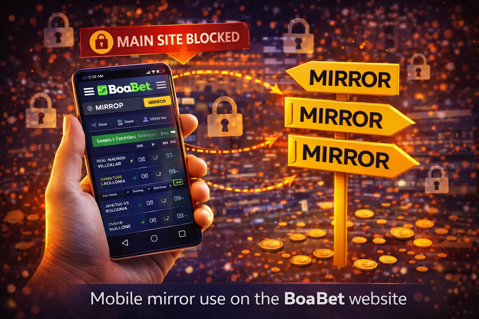 A Boa Bet mobilos tükörhasználata gyors hozzáféréssel okostelefonon és tableten
