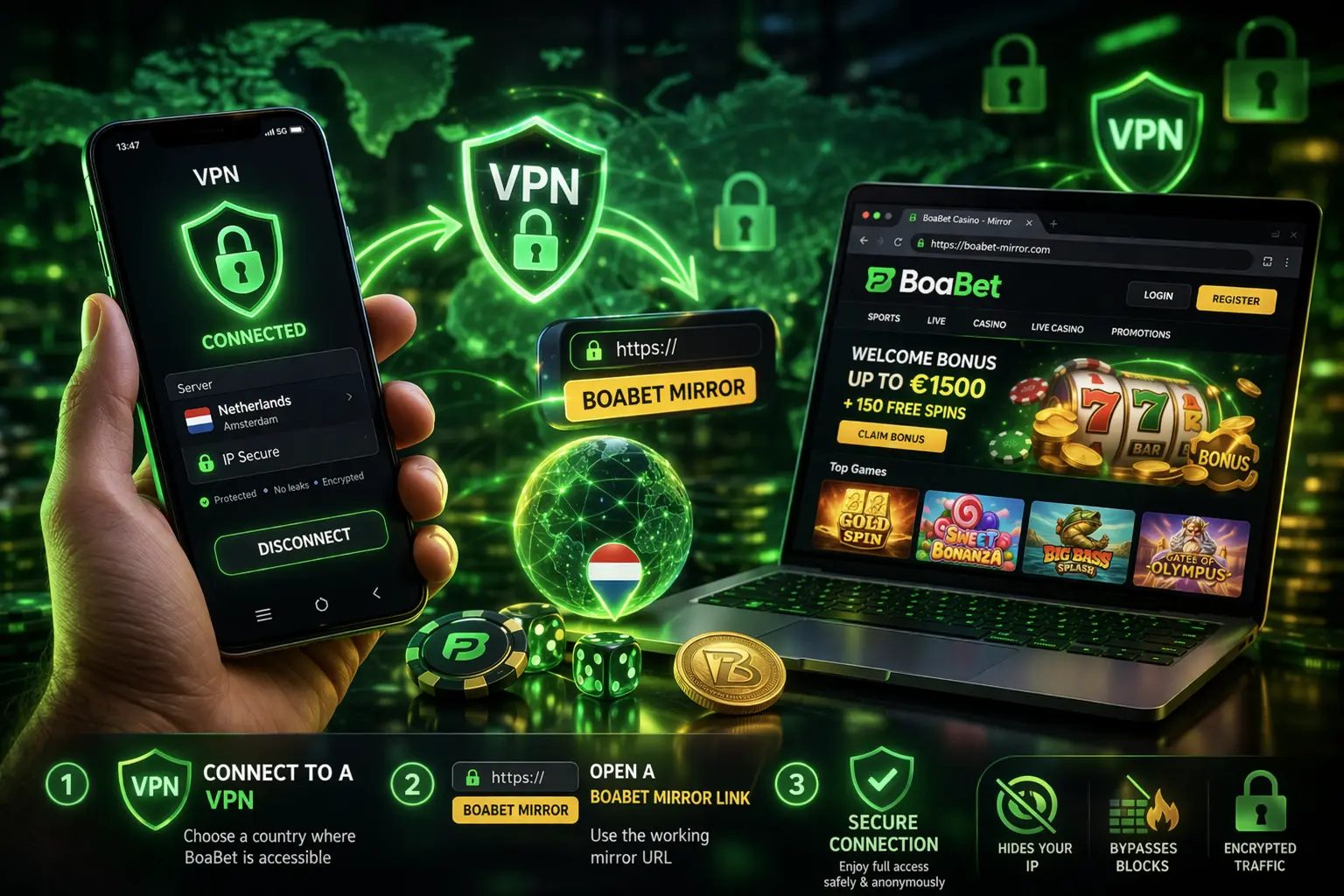A BoaBet betting platform tükörlink használata VPN-kapcsolattal és stabil belépési útvonallal