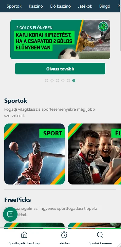 A BoaBet Casino mobil főoldala kényelmes platformhasználathoz okostelefonon